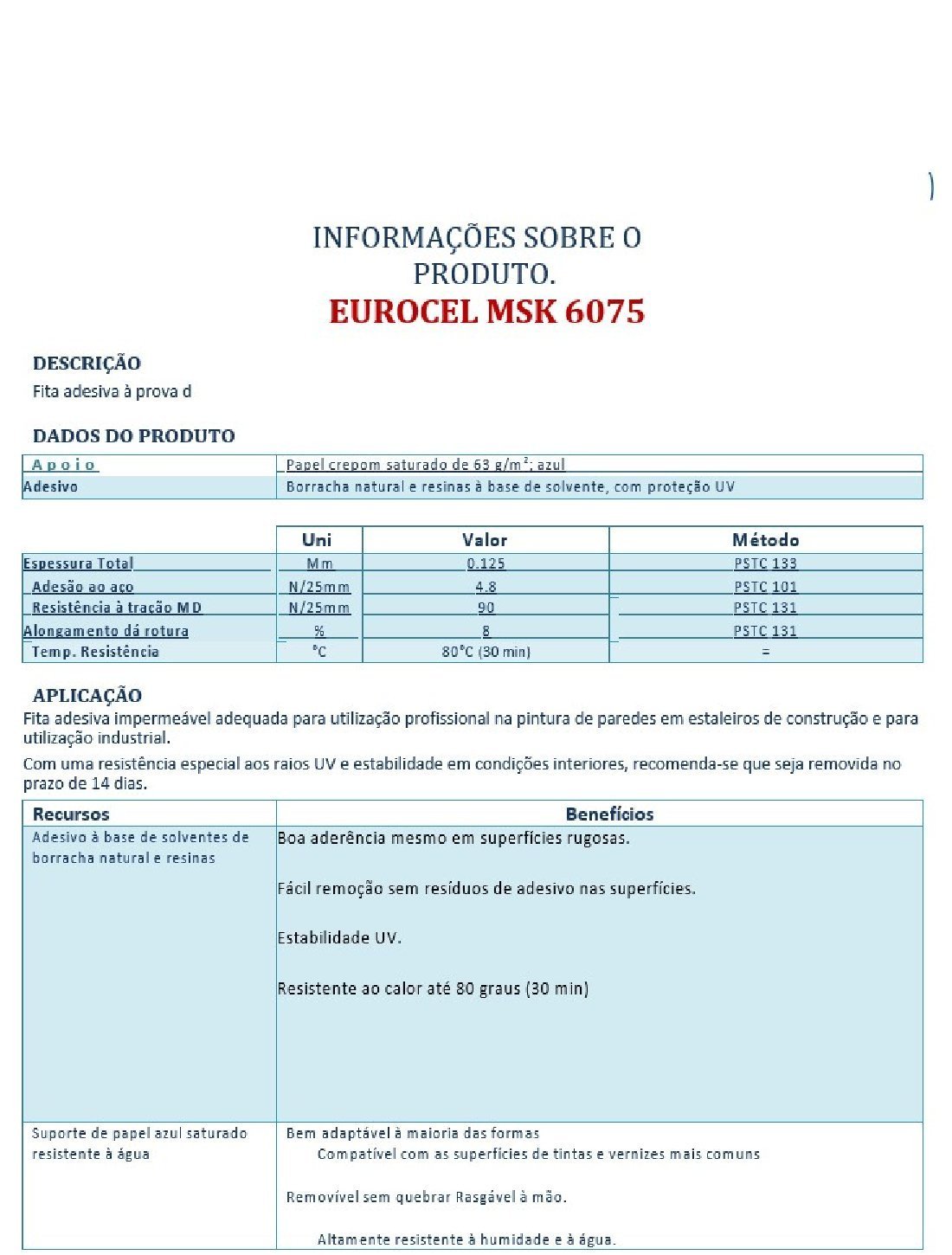 Fita Crepe 50mmx50 Metros Azul Imobiliária Msk6075 Eurocel 50x50 - 3