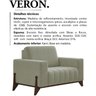 Poltrona Decorativa Base Em Madeira Veron SL 940 Moll - 3