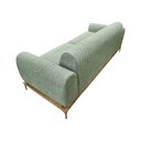 Ver imagem 5 de Sofá Molino 3 Lugares 210cm Pés Ouro Fosco Bouclé Verde Menta - Nexta Casa