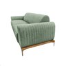 Sofá Molino 3 Lugares 210cm Pés Ouro Fosco Bouclé Verde Menta - Nexta Casa - 3
