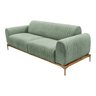 Sofá Molino 3 Lugares 210cm Pés Ouro Fosco Bouclé Verde Menta - Nexta Casa - 4