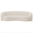 Ver imagem 6 de Sofá 3 Lugares 180 Cm Orgânico Luxo Recepção Amore Linho Bege