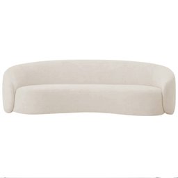 Sofá 3 Lugares 180 Cm Orgânico Luxo Recepção Amore Linho Bege - 6