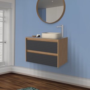 Gabinete para Banheiro 82cm Osaka 