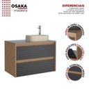Ver imagem 6 de Gabinete para Banheiro 82cm Osaka Preto/Jequitibá