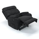 Ver imagem 7 de Poltrona do Papai Reclinável com Elevador Lift Pós Cirurgico em Suede Cor Preto- Modelo Florença