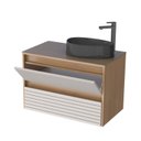 Ver imagem 2 de Gabinete Para Banheiro Em Madeira Sem Cuba Osaka