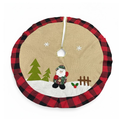 Saia Vermelha para Árvore de Natal 70cm Decoração Natalina - Global