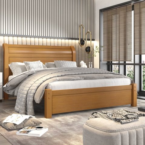 Cama Casal em MDF Madri Espresso