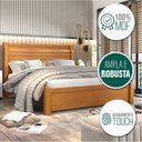 Ver imagem 5 de Cama Casal em MDF Madri Espresso Laranja/Cinamomo