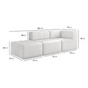 Ver imagem 4 de Sofá Modulado 3 Lugares 231cm Espuma D33 Multimóveis Cr45353 Branco