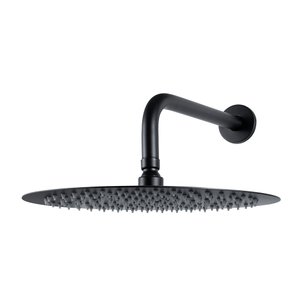 Ducha Chuveiro Redonda Inox 30 cm Curuá Fosco Pingoo - Preto