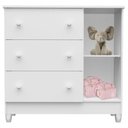 Ver imagem 5 de Quarto de Bebê Mariah 3p com Berço Mirelle Branco Brilho - Carolina