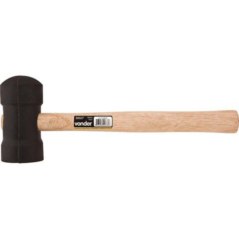 Martelo borracha 60mm preto - Vonder