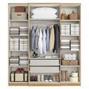 Ver imagem 2 de Guarda Roupa Casal Splendore 4 Portas Nogal Acetinado - Thb