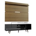 Ver imagem 5 de Rack Madesa Dubai e Painel para TV até 65 Polegadas com Pés Preto/Rustic 8N5Z Cor:Preto/Rustic