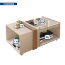 Ver imagem 5 de Mesa de Centro Retangular com Vidro França