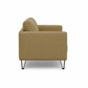 Ver imagem 6 de Sofá Sala de Estar Atena Fixo Pés de Ferro 194cm 3 Lugares Bouclê Bege M1 - Monari Design