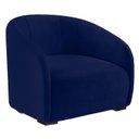 Ver imagem 1 de Poltrona Decorativa Julia Suede Azul Marinho - Dominic Decor