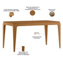 Ver imagem 3 de Mesa Retangular Claris 160cm Ypê N01 com 6 Cadeiras Nadja Linho Cru - Lyam Decor