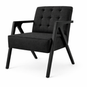 Ver imagem 4 de Kit 2 Poltrona Verona Bella Design Linho Premium Pés Madeira:Preto