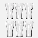 Ver imagem 4 de Copo Coca-Cola Contour 470 ml Transparente - Kit com 6 Unidades