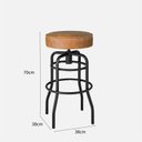 Ver imagem 5 de Conjunto Mesa Bistrô 2 Banqueta Aço Giratória Espresso Móveis