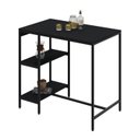 Ver mais imagens de Conjunto Mesa Bistrô 2 Banqueta Aço Giratória Espresso Móveis Preto/Caramelo