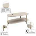 Ver imagem 2 de Mesa de Centro Off White 90cm Olimpo Moderna para Sala