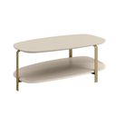 Ver imagem 4 de Mesa de Centro Off White 90cm Olimpo Moderna para Sala