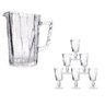 Kit Jarra de Vidro 1250ml com 6 Taças Vinho Galaxy-wincy - 1