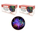 Ver imagem 1 de Kit 2 Pisca Pisca 100 Lâmpadas Led Colorido Fio Transparente 8 Funções 127v Total 200 Lâmpadas - Mas