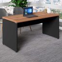 Ver imagem 3 de Escrivaninha Escritório 150cm X 70cm Pé Painel F5 Office