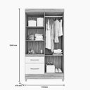 Ver imagem 5 de Guarda-roupa de Solteiro Madri Branco Moval