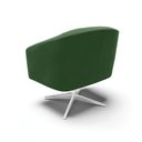Ver imagem 4 de Cadeira Sala de Jantar Giratória Base Cromada Stella Suede D03 - D'Rossi Cor Verde