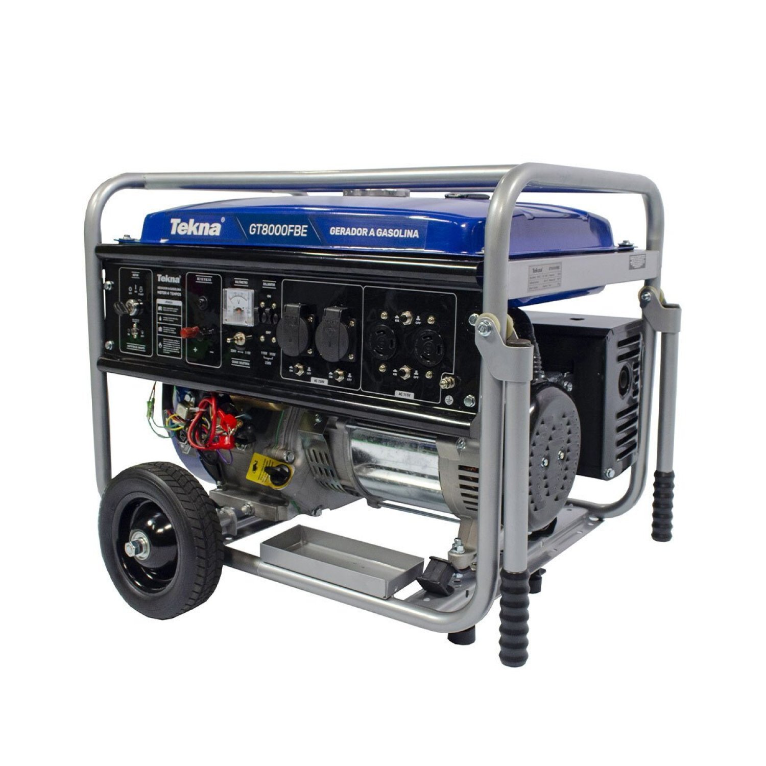 Gerador a Gasolina 7.2kva 7200w 115/230v 60hz Mono 4 Tempos Partida Eletrica Multiuso 420cc com Roda - 2