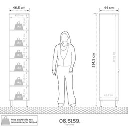 Cozinha Compacta 5 Peças 10 Portas 4 Gavetas Top Class - 6