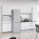 Ver imagem 1 de Cozinha Compacta Modulada 5 Peças 10 Portas 4 Gavetas Top Class Branco