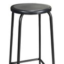 Ver imagem 2 de Banco de Metal Assento Plástico Preto Empilhável e 75cm Altura