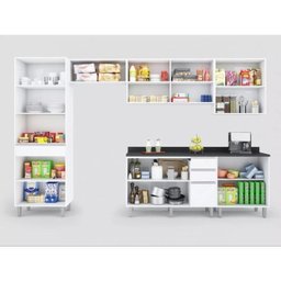 Cozinha Compacta 6 Peças 10 Portas 7 Gavetas Top Class - 2