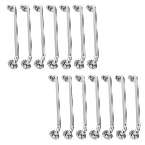 Alça de Apoio Barra Inox 40cm Kit 14 Unidades Idoso Cadeirante Deficiente Banheiro Box Segurança Ace