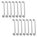 Ver imagem 1 de Alça de Apoio Barra Inox 40cm Kit 14 Unidades Idoso Cadeirante Deficiente Banheiro Box Segurança Ace