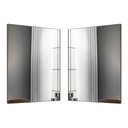 Ver imagem 1 de Kit 2 Espelhos Decorativos Retangular Liss 90x60cm Moldura em Aço Preto - Abmaza