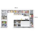 Ver imagem 3 de Cozinha Compacta Modulada 7 Peças 12 Portas 7 Gavetas Top Class Branco