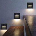 Ver imagem 1 de 10 Balizador Led Parede Sensor Presença Embutir Preto Lup72