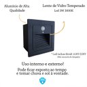 Ver imagem 7 de 10 Balizador Led Parede Sensor Presença Embutir Preto Lup72