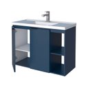 Ver imagem 2 de Gabinete para Banheiro com Cuba em Mármore Sintético 80cm Aster 