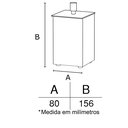 Ver imagem 7 de Porta Cotonete - Quadrado - Cromado