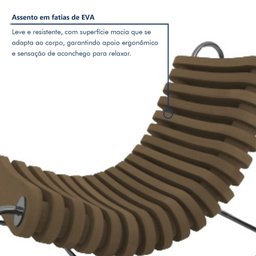 Cadeira de Balanço Orgânica Base Inox Anelídeos - 7 Cadeira de Balanço Orgânica Base Inox Anelídeos - 7