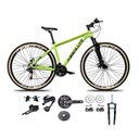 Ver imagem 1 de Bicicleta Aro 29 Absolute Nero 5 Kit 2x9 Gta Sunrun Freio Disco K7 Garfo C-trava Pneu C-faixa Verde